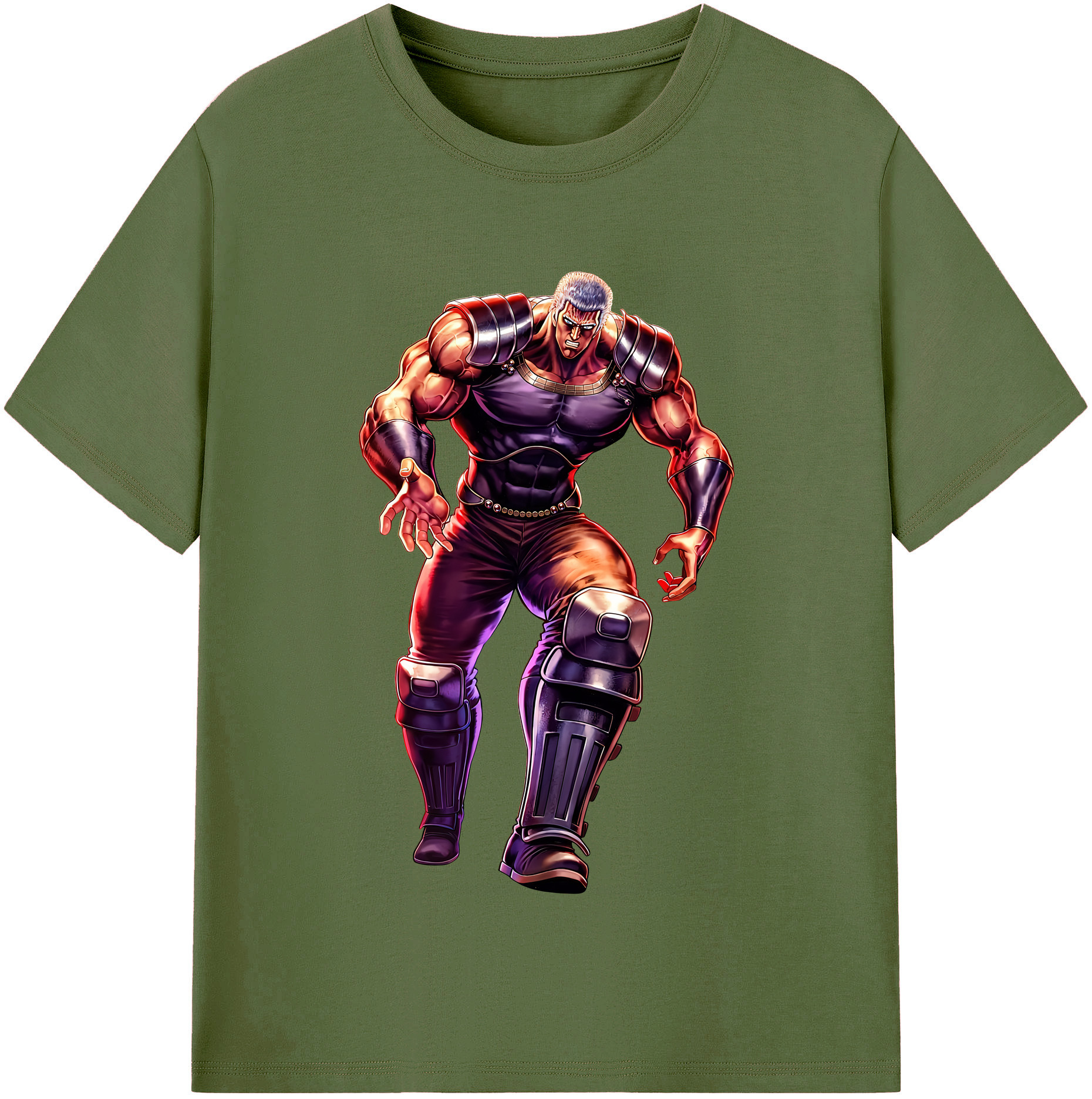 （画像用） 北斗の拳 Fist of the North Star 綿100％半袖Tシャツ（フロントプリント）